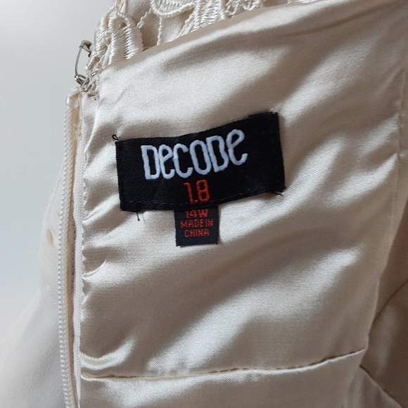 Beautiful mother of bride dress wedding size 14w Champagne color - Picture 7 of 9